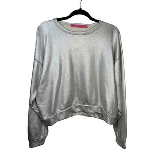 BURU Metallic Silver Sweatshirt